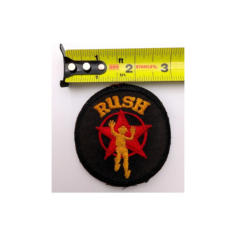 Vintage Rush Band Patch Starman 2112 Logo Embroidered Rock Music Memorabilia 3in